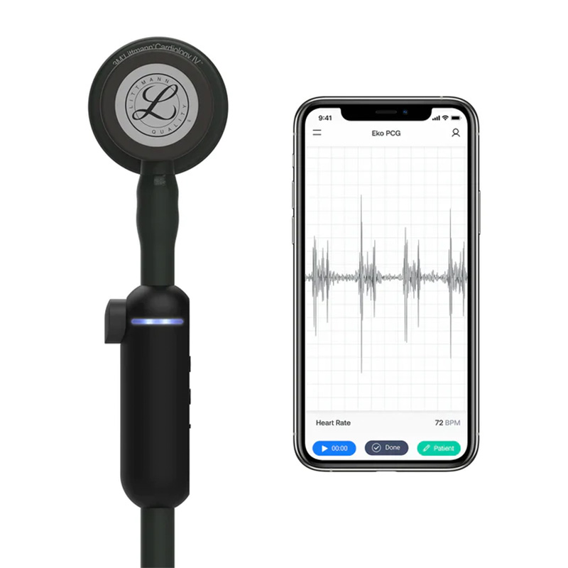 Stetoskop 3M Littmann CORE Digital EU Stetoskop Cyfrowy Cczarna Glowica Czarny Przewod Trzonek Lira 69 Cm 8490 7