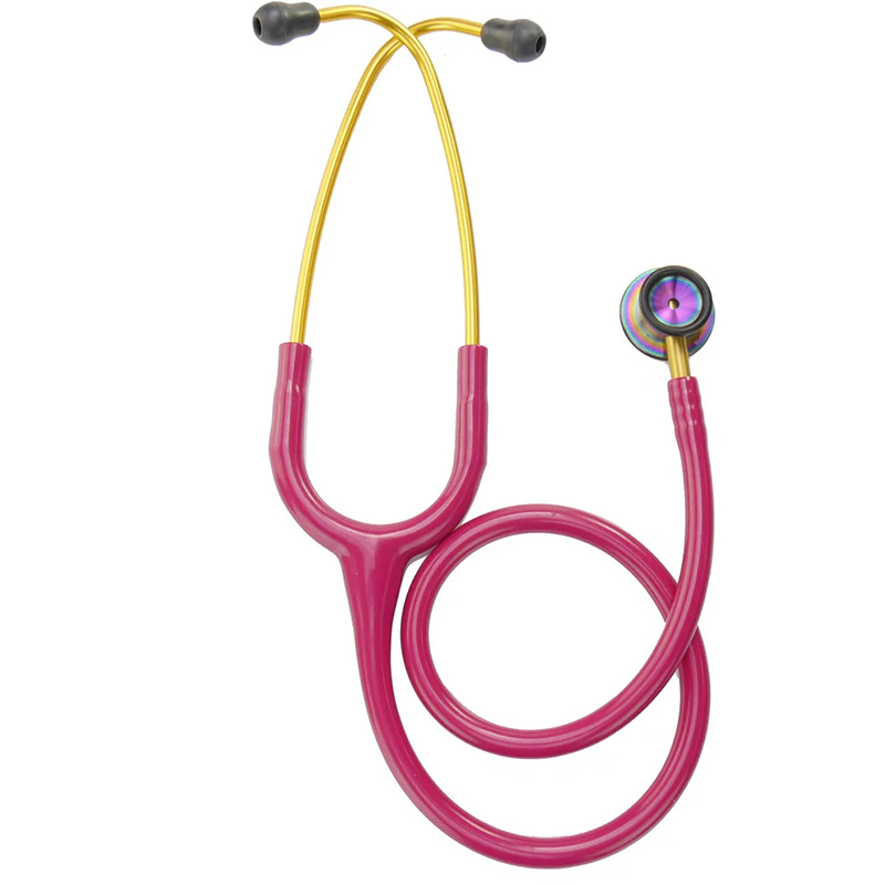 Stetoskop 3M Littmann Classic II Pediatric RAINBOW EDITION Teczowa Glowica Zlota Liramalinowy Przewod 2157 6