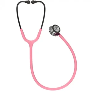 Stetoskop 3M Littmann Classic III Mirror Finish Przewod Rozowy Trzonek Rozowy Lira Smoke Model 5962