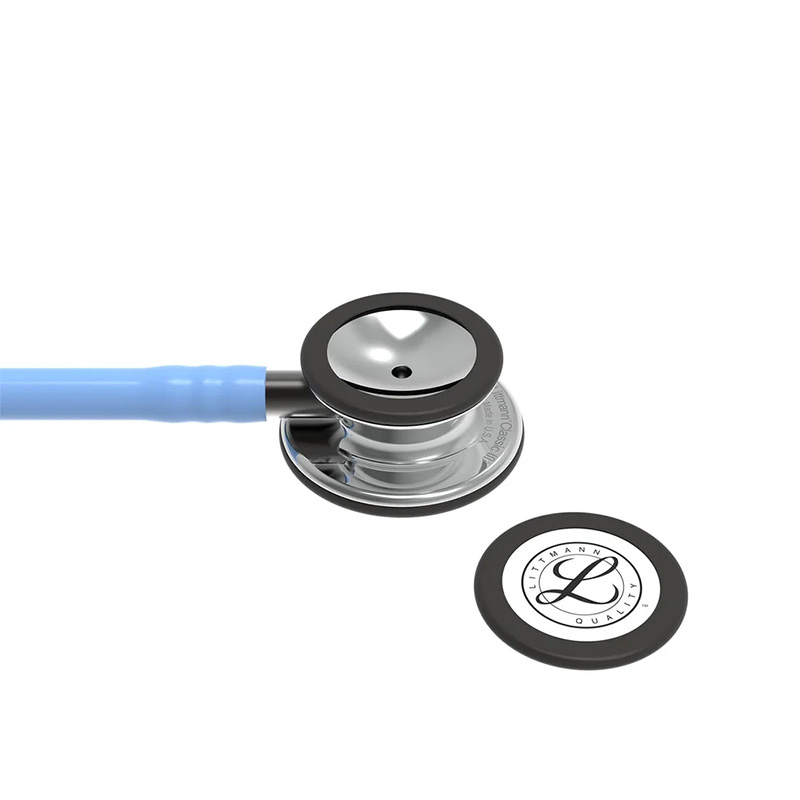 Stetoskop Littmann Classic III Mirror Finish Przewod Blekitny Trzonek Smoke Lira Smoke 5959 5