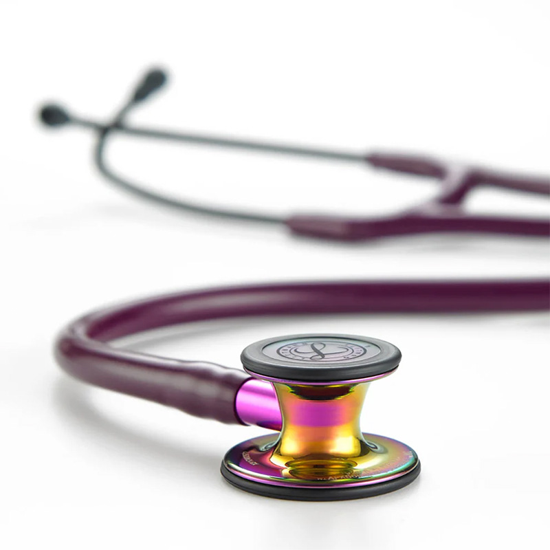 Stetoskop Littmann Littmann Cardiology IV Glowica W Wykonczeniu Teczowym W Polysku Przewod Sliwkowy Trzonek Fioletowy I Czarna Lira 6239 2