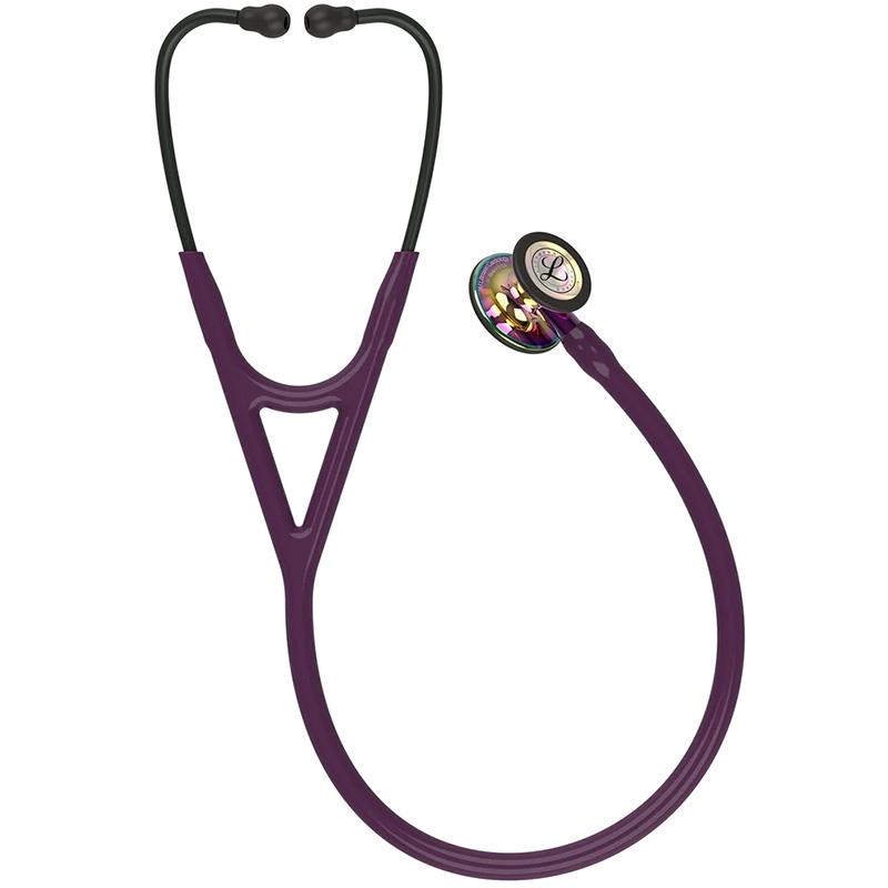 Stetoskop Littmann Littmann Cardiology IV Glowica W Wykonczeniu Teczowym W Polysku Przewod Sliwkowy Trzonek Fioletowy I Czarna Lira 6239 5