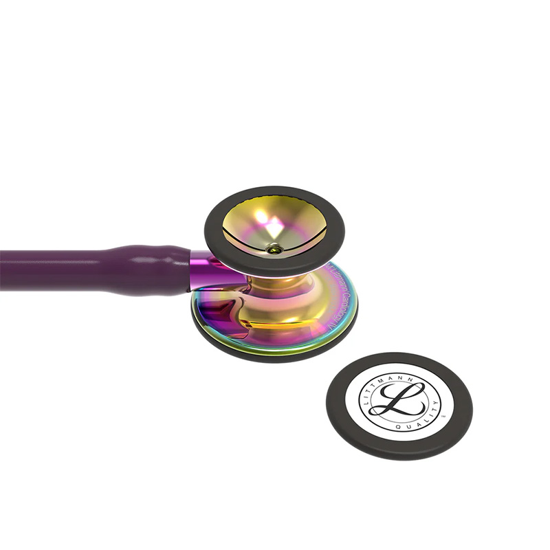Stetoskop Littmann Littmann Cardiology IV Glowica W Wykonczeniu Teczowym W Polysku Przewod Sliwkowy Trzonek Fioletowy I Czarna Lira 6239 6