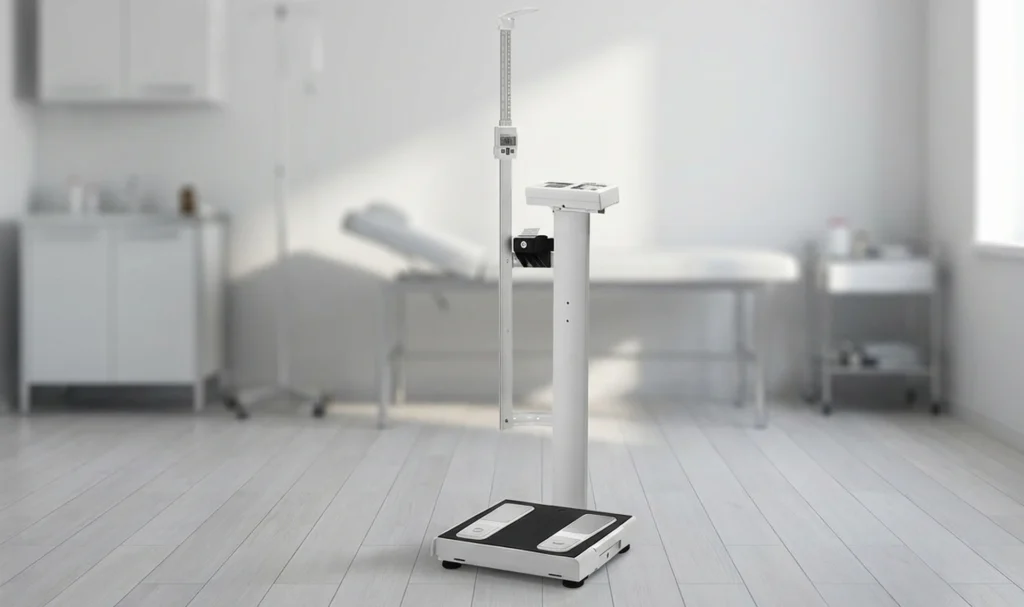 Waga Medyczna Elektroniczna Pomiar Wody Tluszczu Oraz BMI CHARDER MBF 6010 KLASA III Plus Wzrostomierz I Drukarka