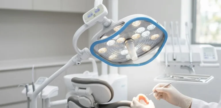 Lampa LED bezcieniowa do gabinetu stomatologicznego
