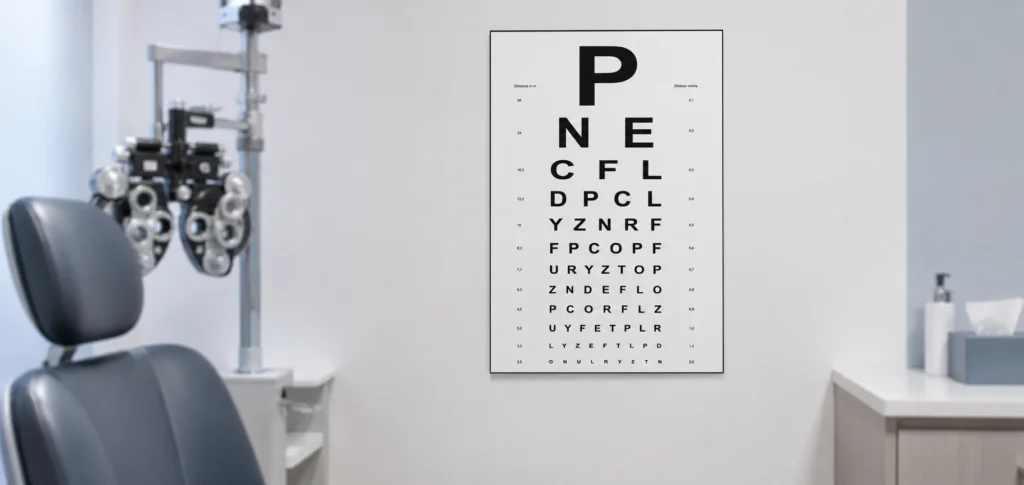 Gabinet Optyka Z Tablica Okulistyczna
