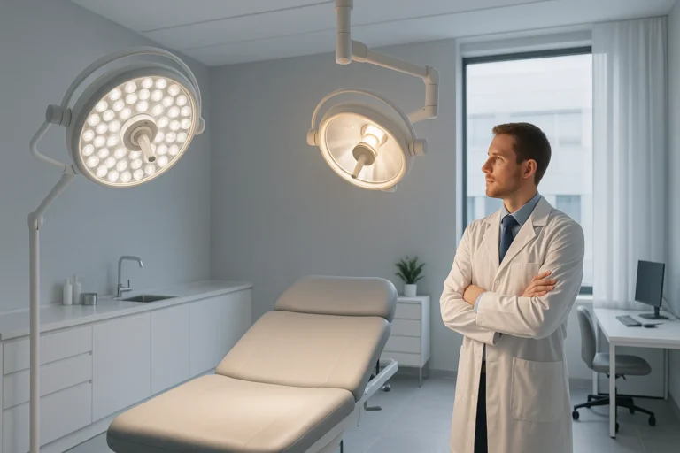 Porównanie lamp zabiegowych LED i halogenowych w nowoczesnym gabinecie medycznym